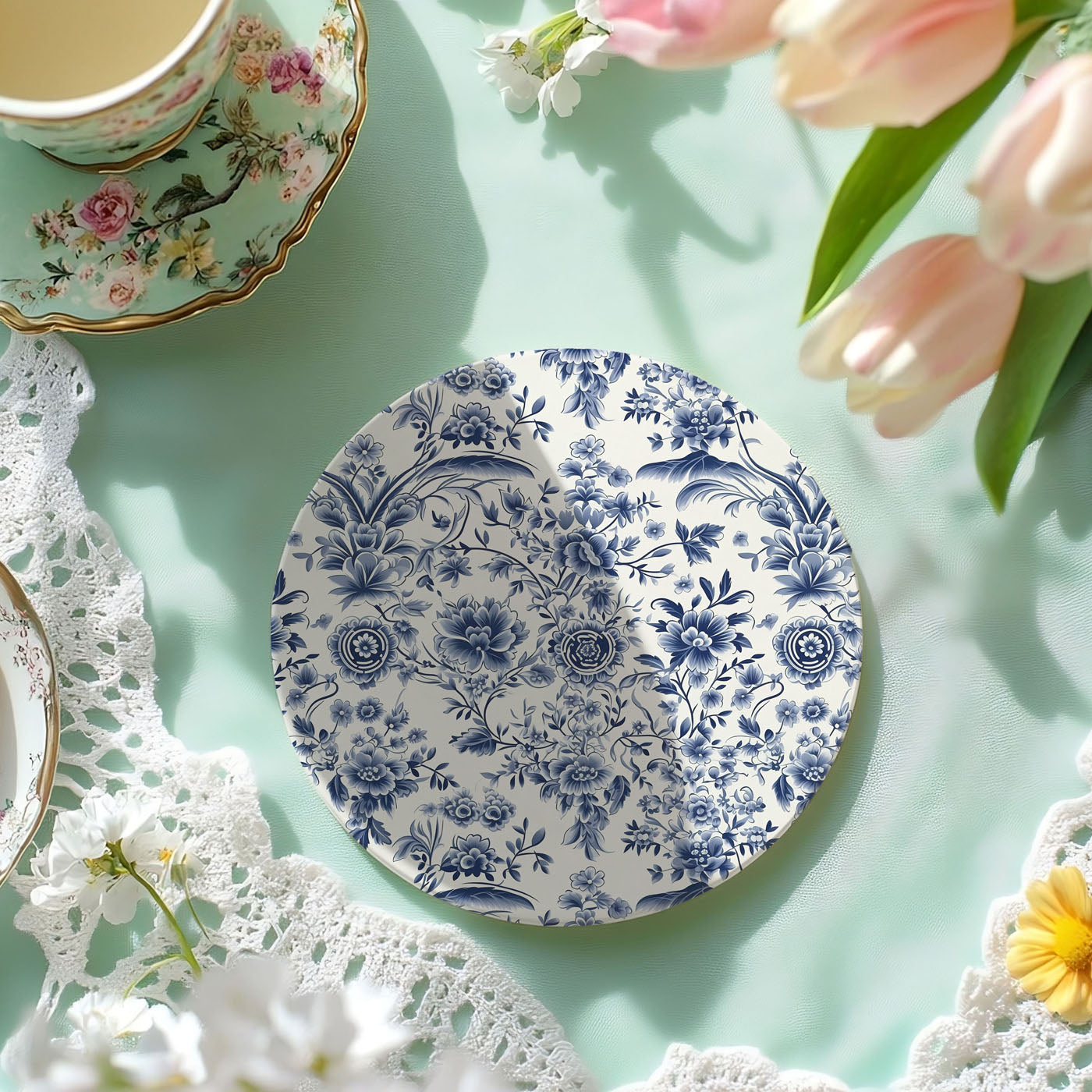 Designer coasters
Blue floral coasters
Cork back coasters
Luxury coasters
Oriental coasters
Toile coasters